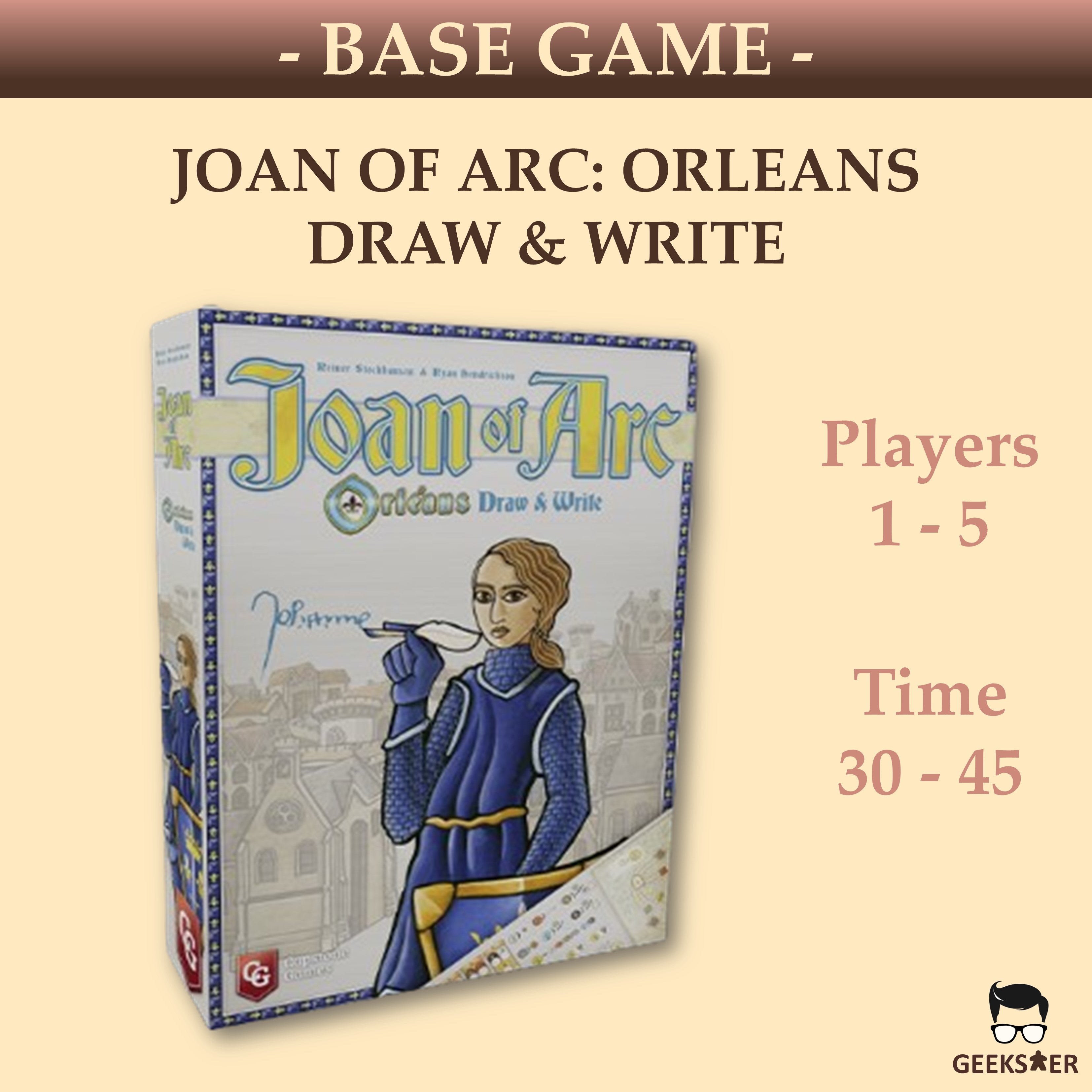  Capstone Games Joan of Arc: Orléans Draw & Write