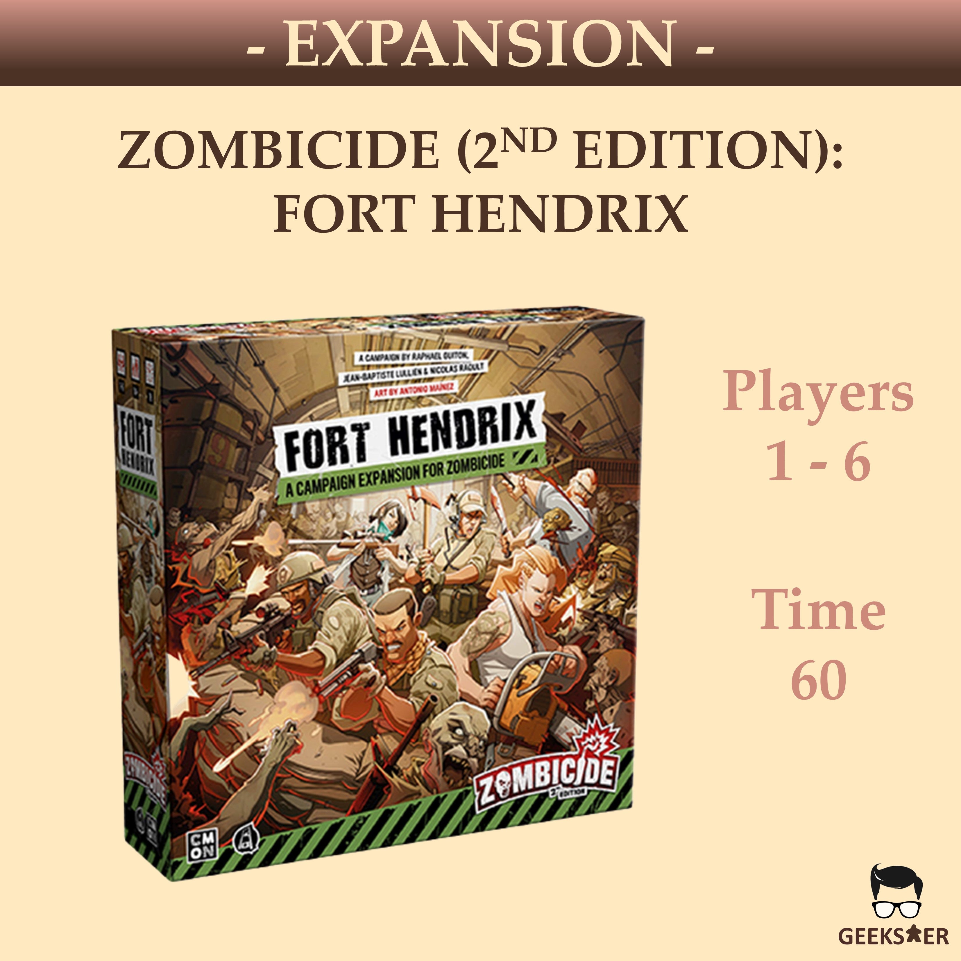 Zombicide 2nd Edition: Fort Hendrix Expansion – Geekster