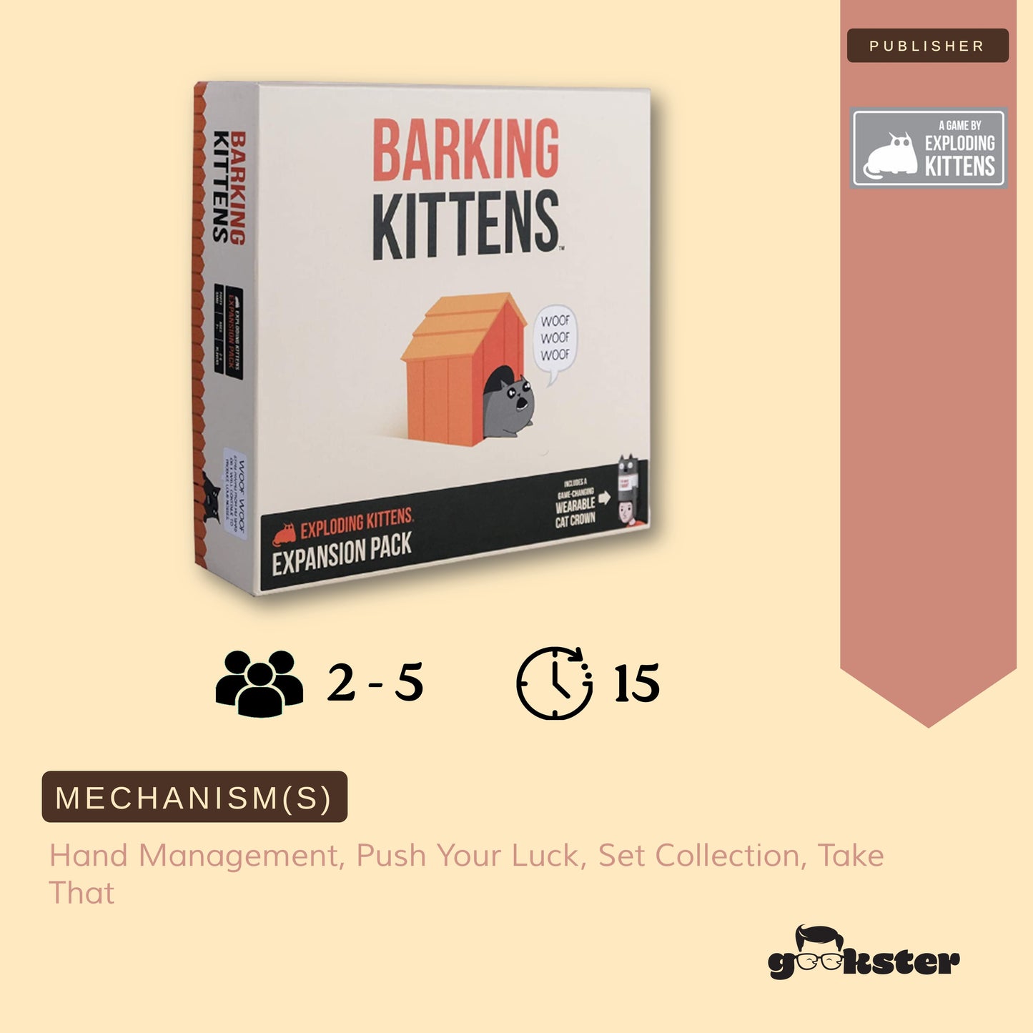 Exploding Kittens: Barking Kittens Expansion